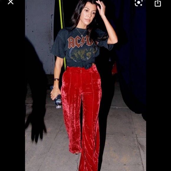 Boden Pants - Boden Selwood Wide-leg Velvet Trousers -poinsettia